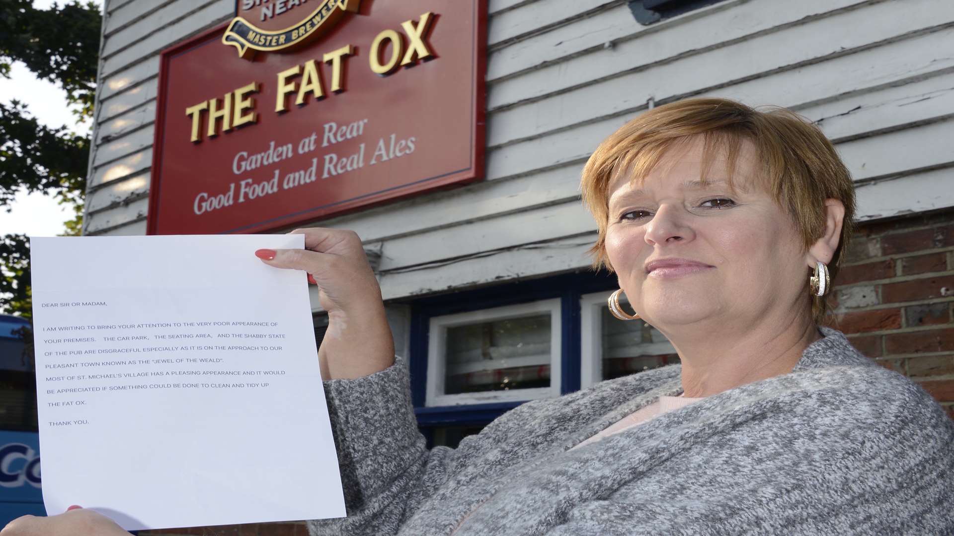 Landlady Carole Owens has been receiving anonymous letters