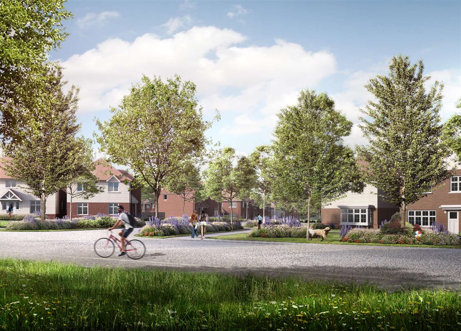 What the so-called Large Burton estate, officially known as Conningbrook Park, will look like if plans are approved