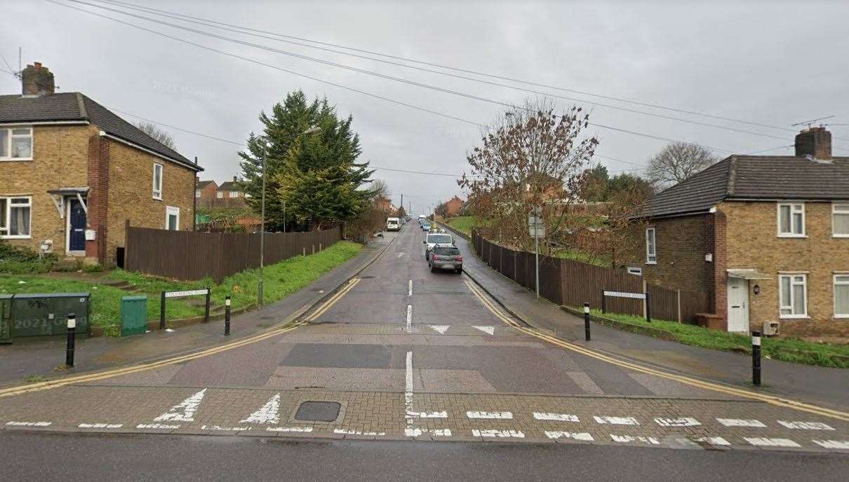 Columbine Road, Strood, where the car-jack is said to have happened. Picture: Google