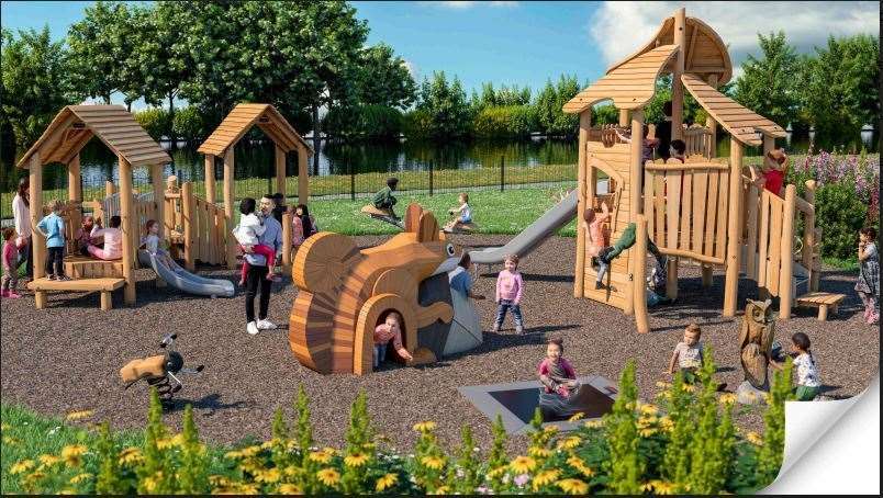 A CGI of how the play area may look