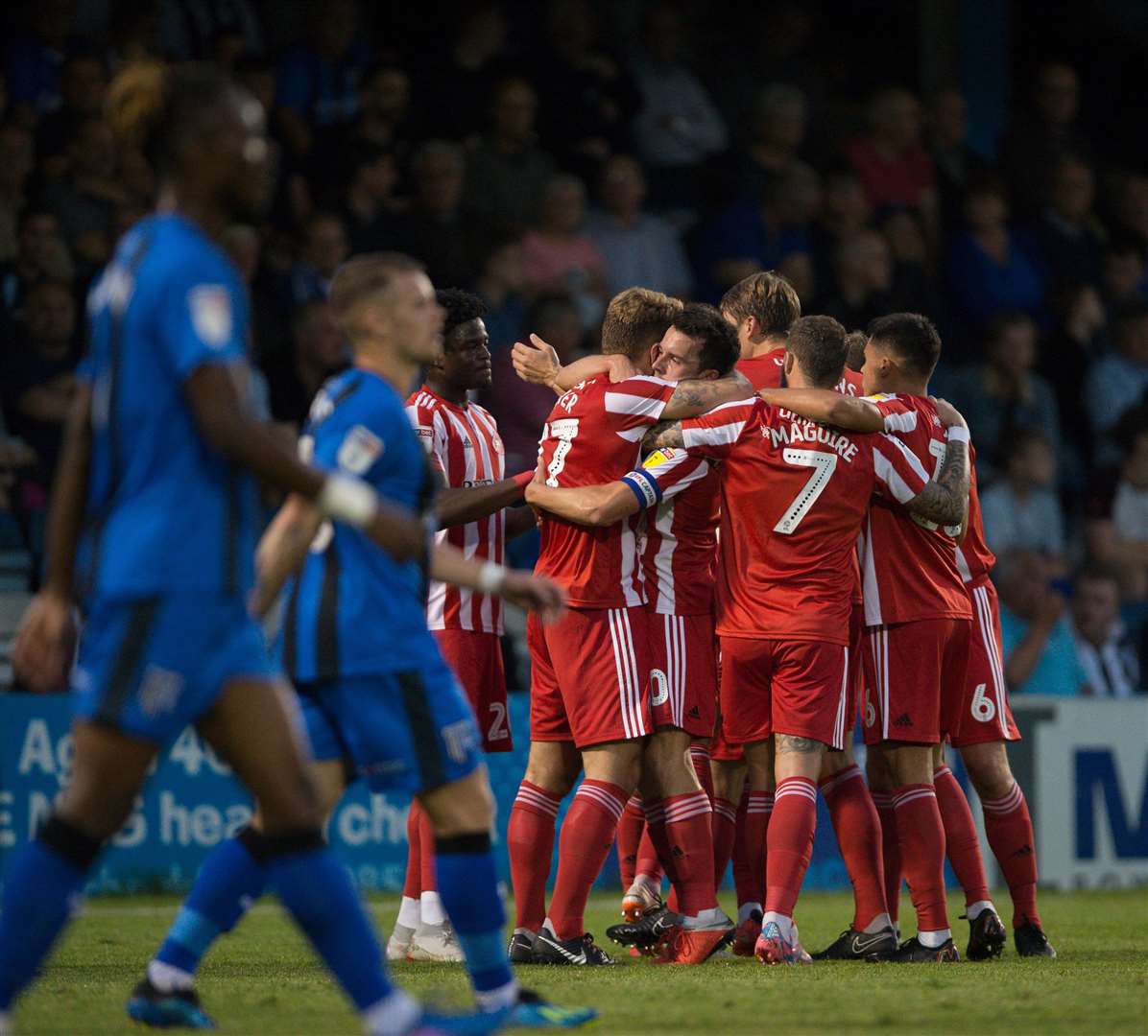 Sunderland celebrate their second goal. Picture: Ady Kerry