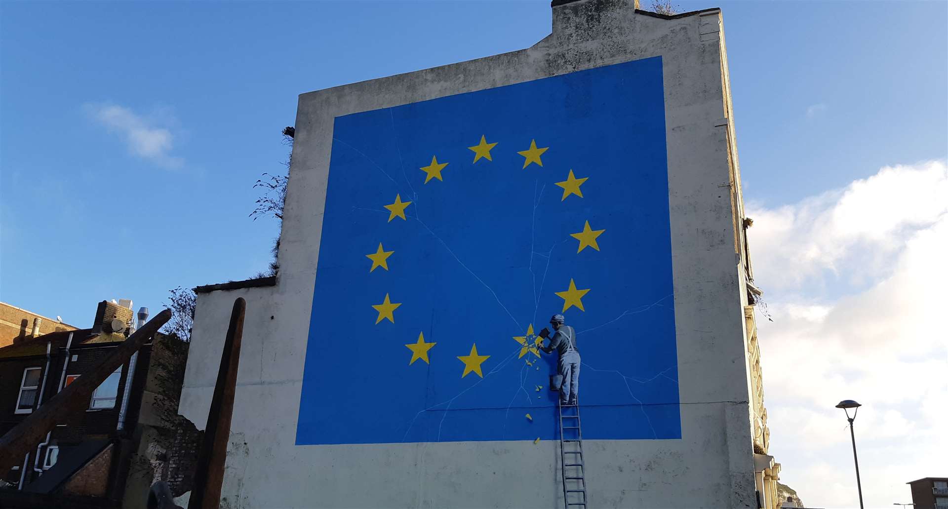 The Banksy mural in Dover