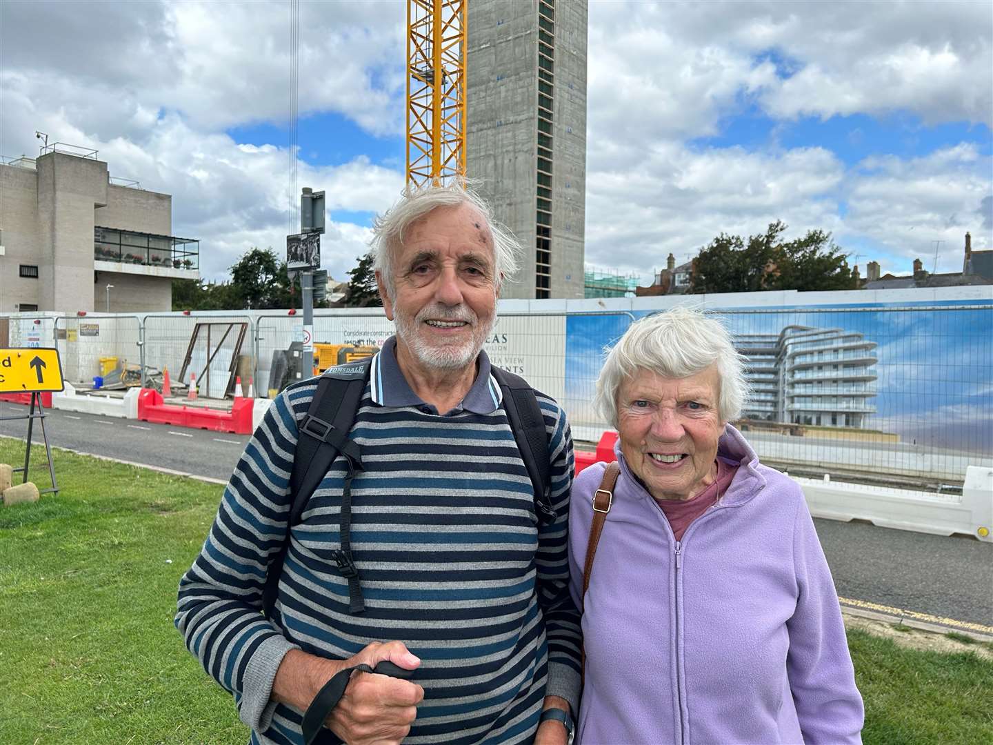 John and Mary Payne think the development will be good for Folkestone