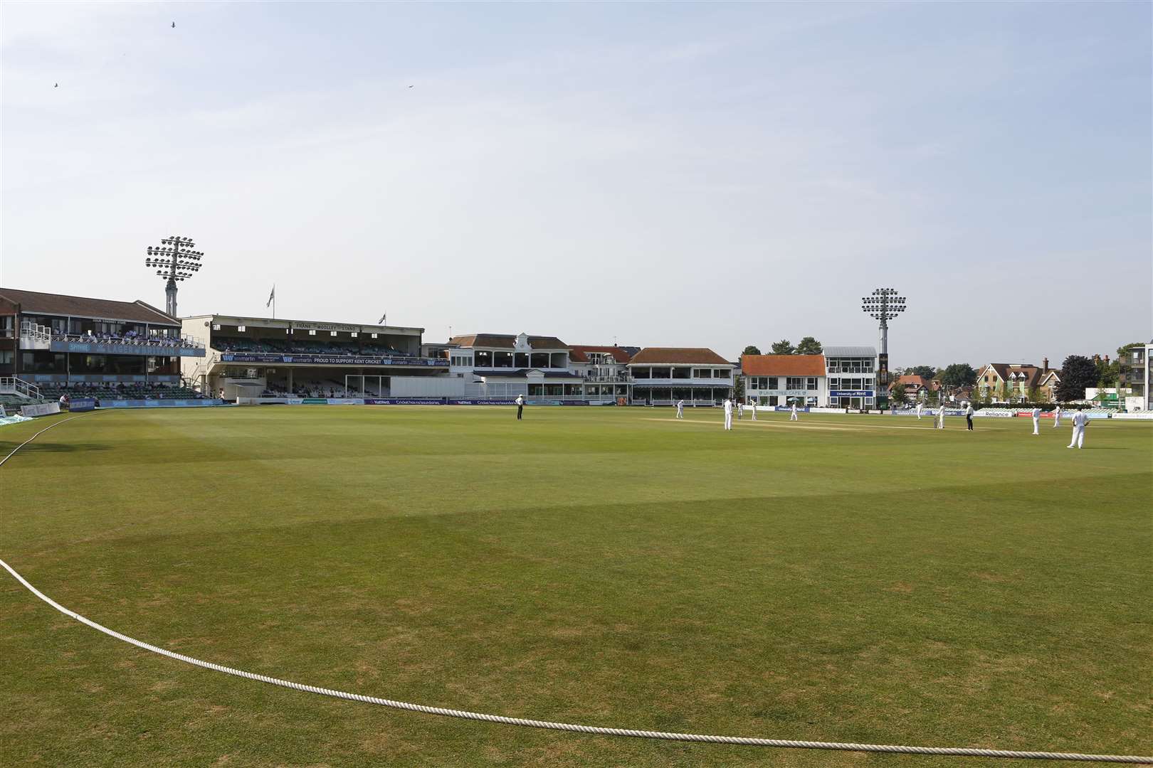 England Lions against South Africa A at the St Lawrence Ground in 2017 – this view of the ground has not changed in the last three years
