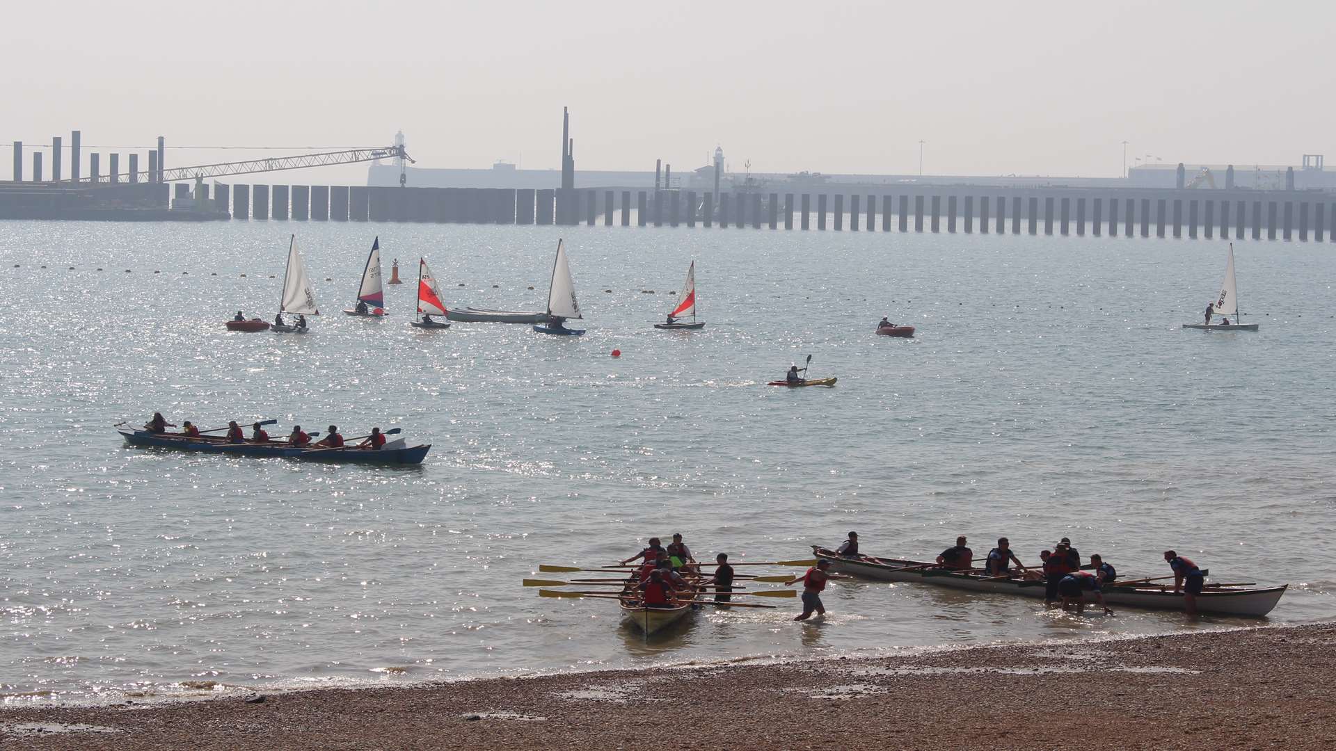 The regatta in full swing at Dover seafront. Picture courtesy of the Port of Dover
