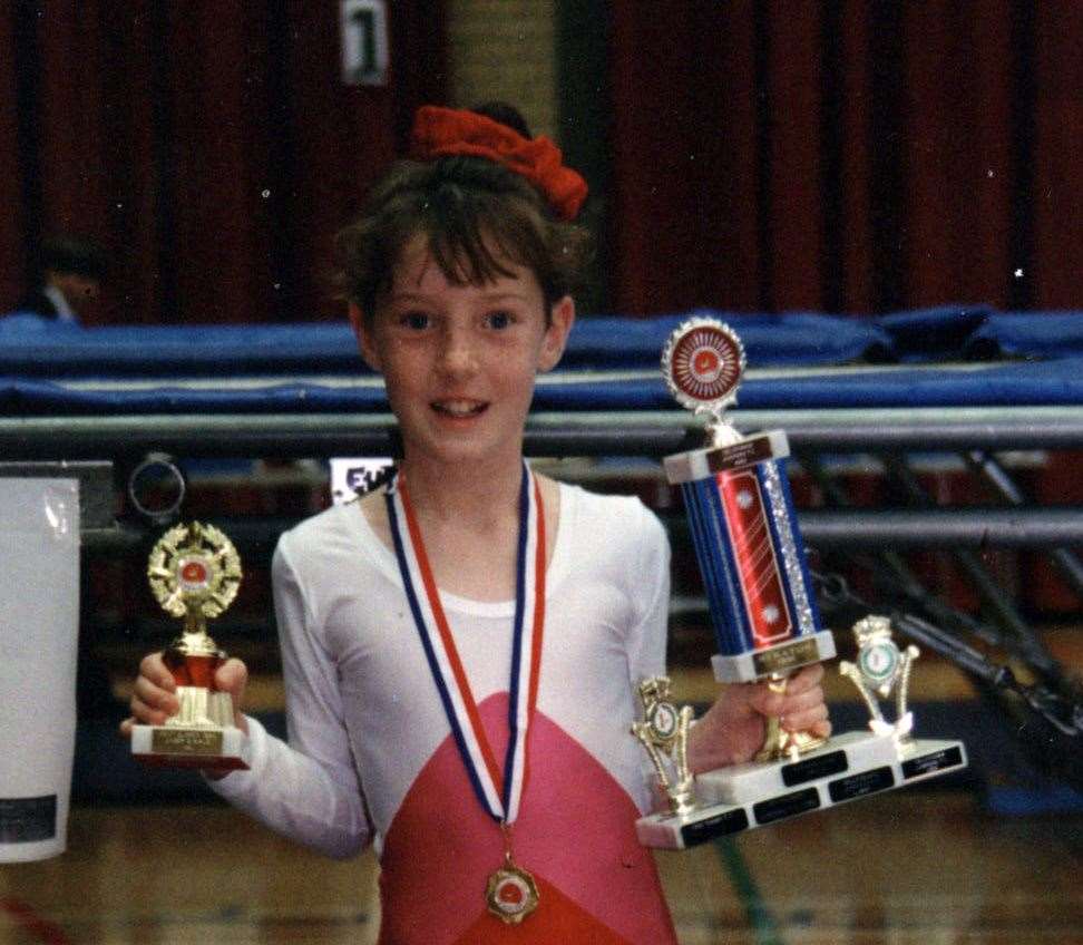 A star in the making - Kat Driscoll pictured when she was eight-years-old Picture: Mike Driscoll