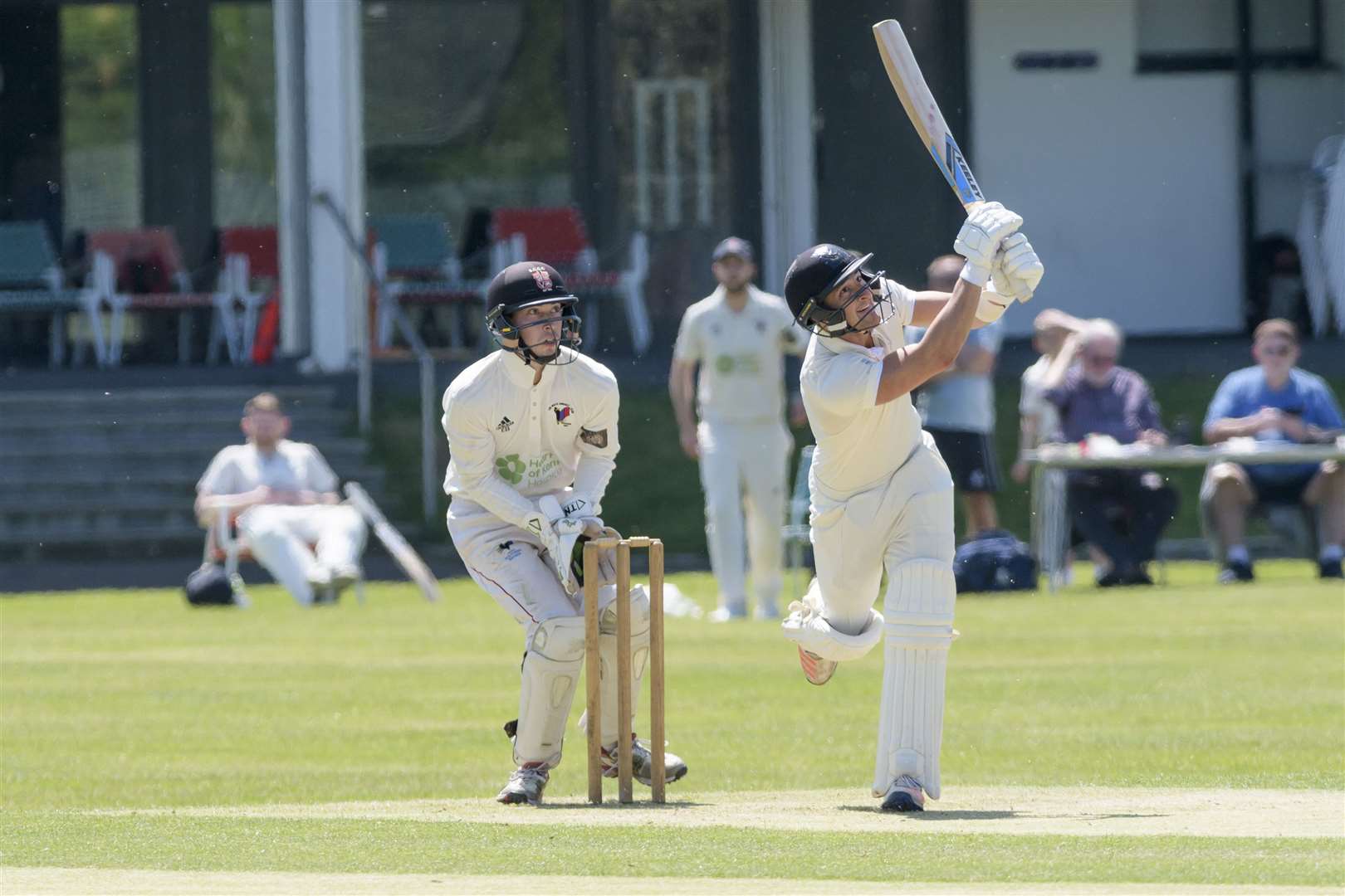 Callum Jackson batting for Dartford against The Mote at Hesketh Park Picture: Andy Payton