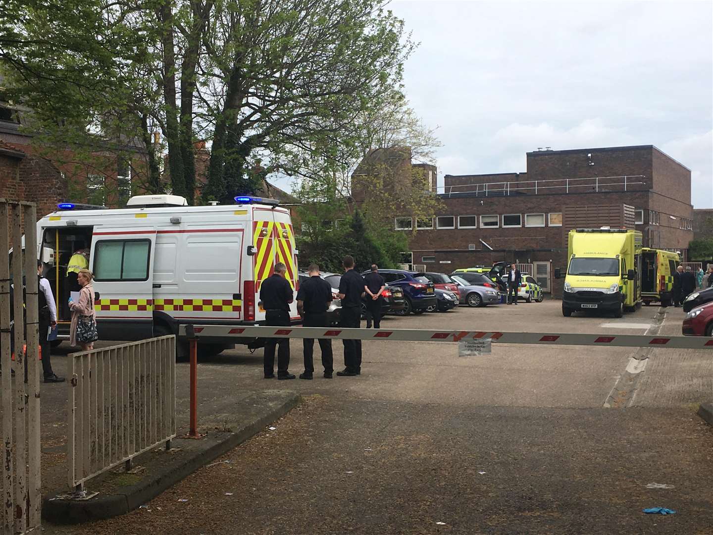 The scene at Canterbury Magistrates' Court