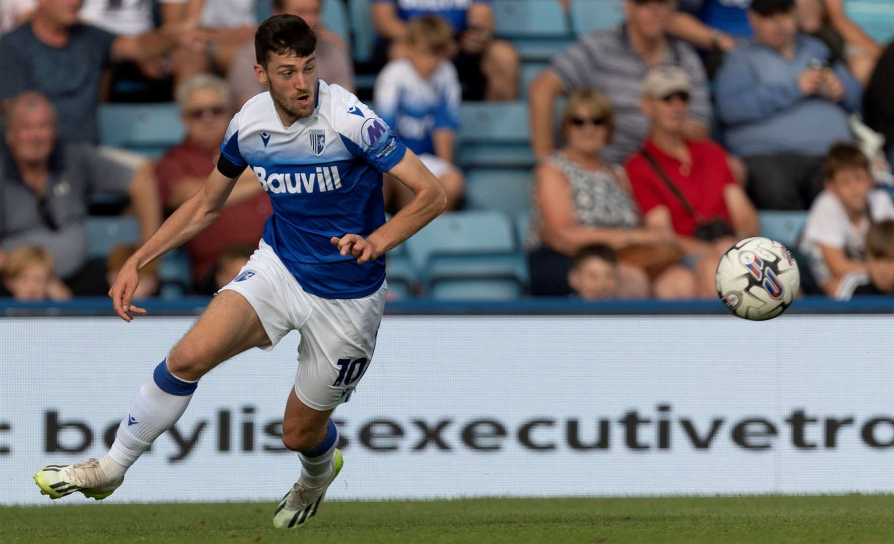 Ashley Nadesan scored twice after playing for Gillingham against Dartford Picture: @Julian_KPI