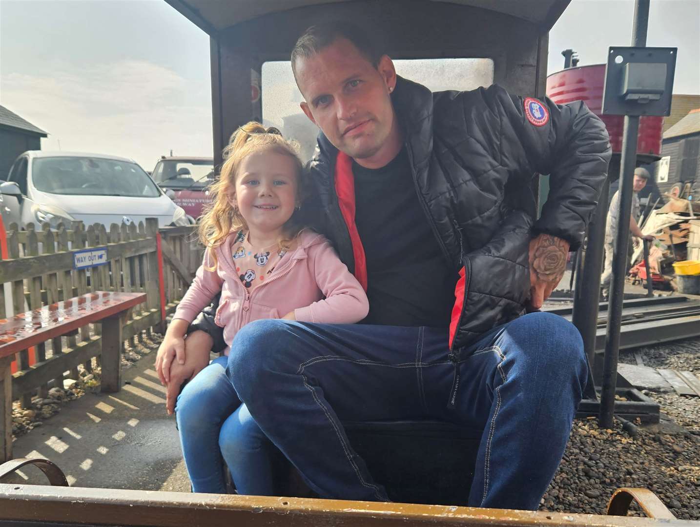 Jack with his three-year-old daughter Maria-Rose