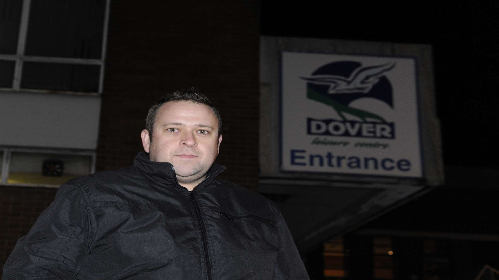 Peter Ward pictured outside Dover Leisure Centre