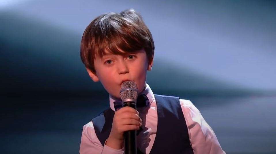 Jimmy sang Park Life by Blur for his blind audition on the Voice Kids. Picture: ITV