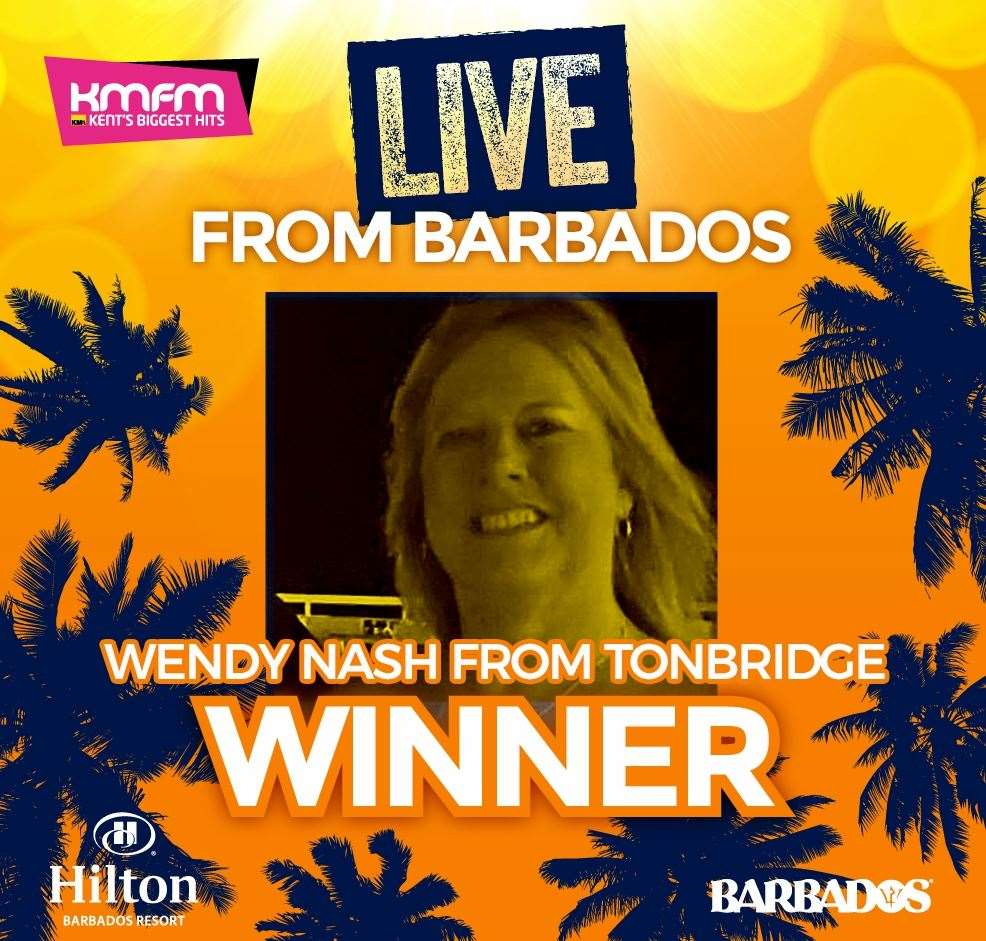 Wendy Nash was made winner of kmfm's Live from Barbados competition