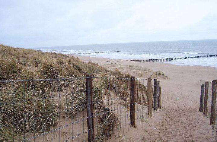 The beach in Sangatte, Calais, where Mr Ullyett's body was found