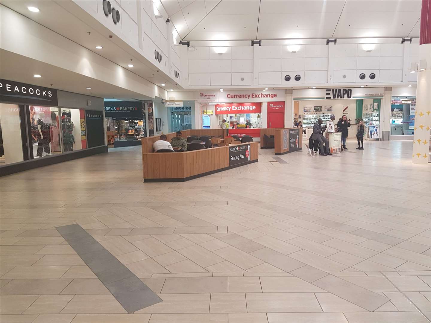 A confrontation is believed to have occurred in this part of County Square Shopping Centre