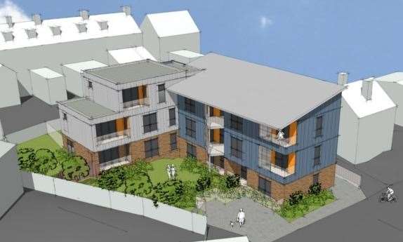 Proposed flats in Drayton Road, Tonbridge