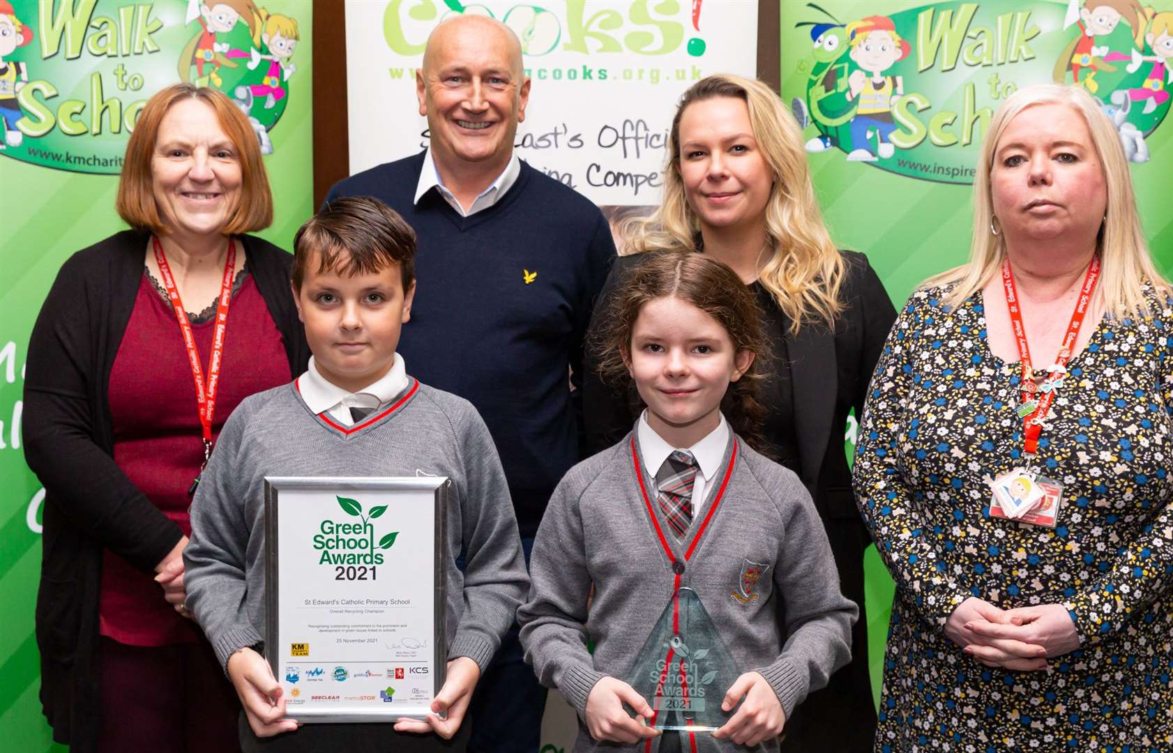 School Recycling Champion, St Edwards Catholic Primary School, Swale at the Kent Green School Awards Picture: Countrywide Photographic