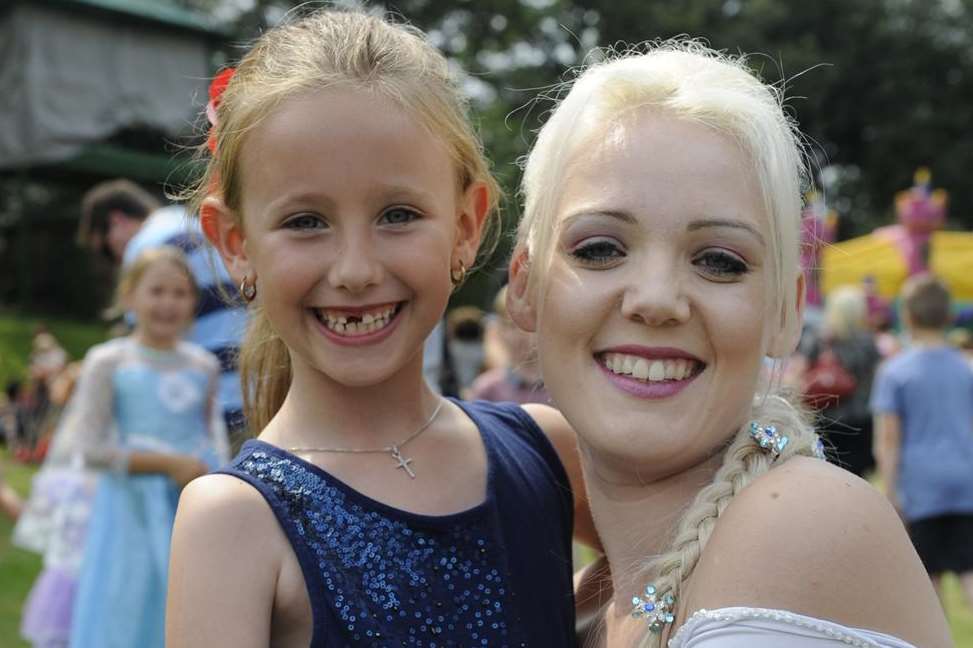 Jasmin Rochester, seven, with her favourite fairytale princess