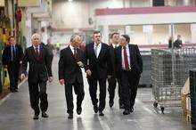 Gordon Brown visits Delphi factory in Gillingham