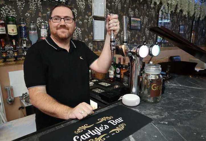 Owner Lee McCall took over Carlyle's in Sheerness, before closing it down. Picture: John Nurden
