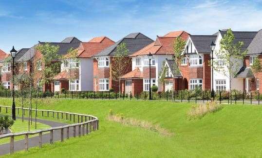 Redrow plans to build 88 homes at Blowers Wood near Hempstead Valley Shopping Centre. Picture: Redrow