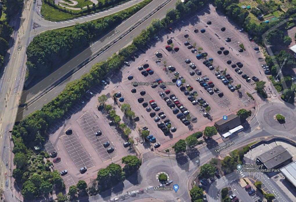 Wincheap park and ride in Canterbury. Picture: Google