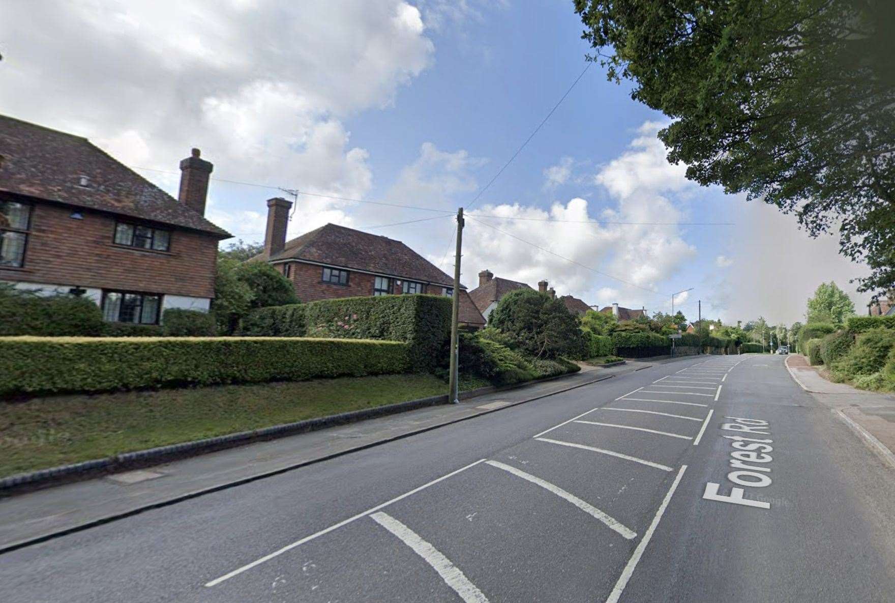 Detectives have charged a suspect with a burglary at a house near Forest Road, Tunbridge Wells. Picture: Google Maps