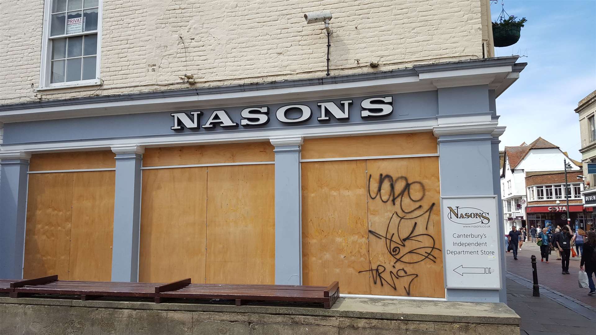 Nasons department store shut last year