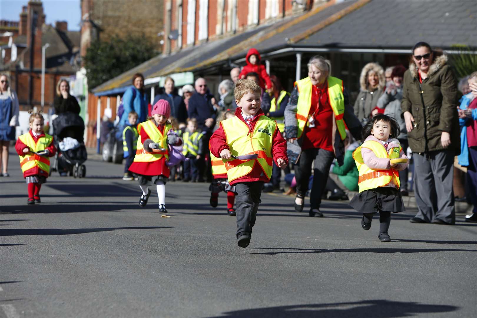 Previous Westgate pancake race from Ethelbert Square, Westgate-On-Sea. Picture: Andy Jones