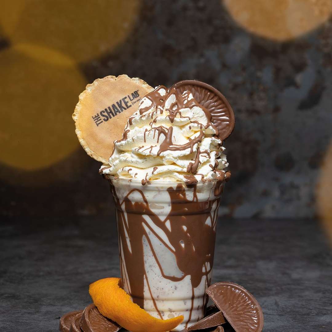 The Choco Orange shake from The Shake Lab which has opened at Bluewater. Picture: The Shake Lab