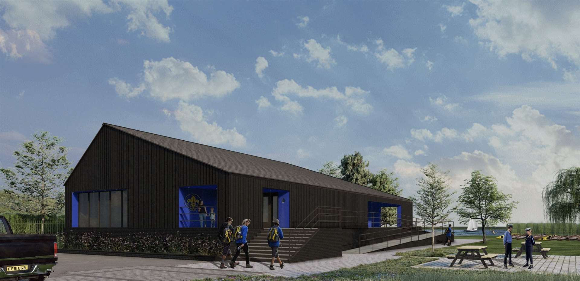 A computer-generated image of what the new sea scouts headquarters at Faversham Lakes could look like. Photo: Anderson Group