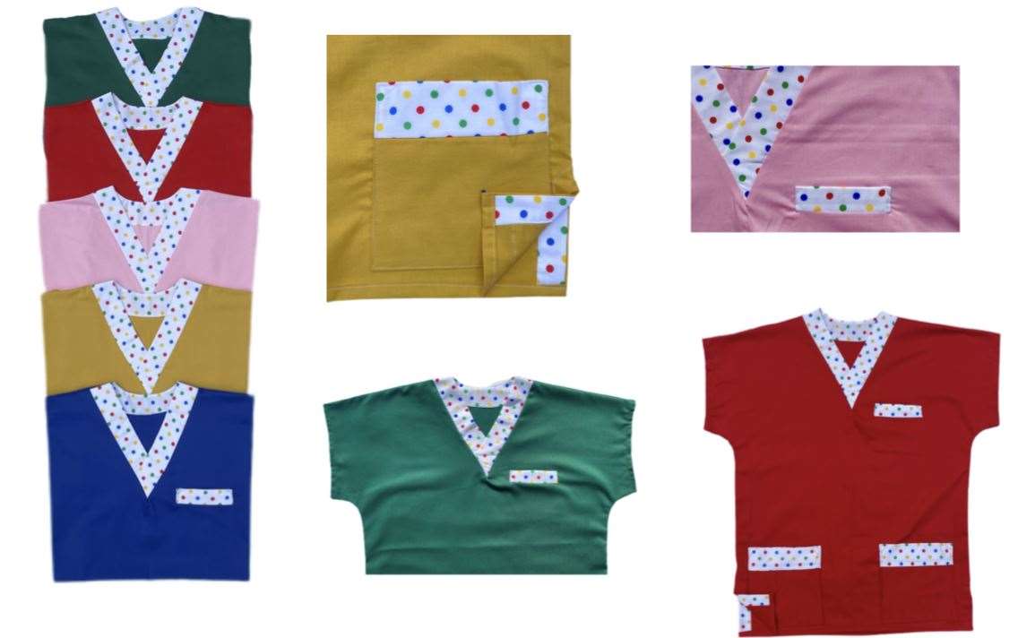Happy Scrubs have been designed as a way of spreading happiness through colour