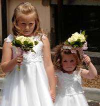 Wedding of Sarah Hunter and Billy Stokes - two of the younger bridesmaids