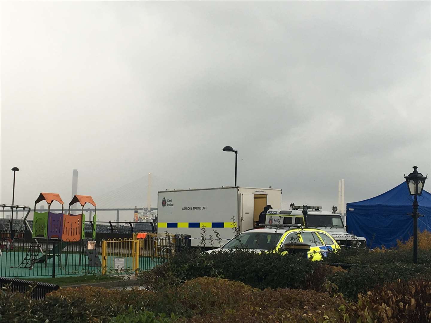 Police are searching the banks of the River Thames at Dartford in a bid to find Sarah Wellgreen (19366863)