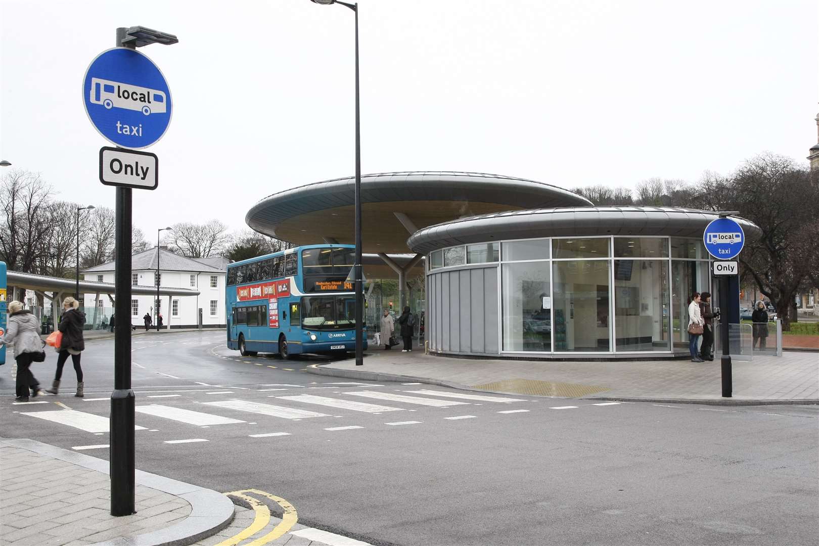 A group were spotted by police acting suspiciously at Chatham bus station. Picture: Peter Still