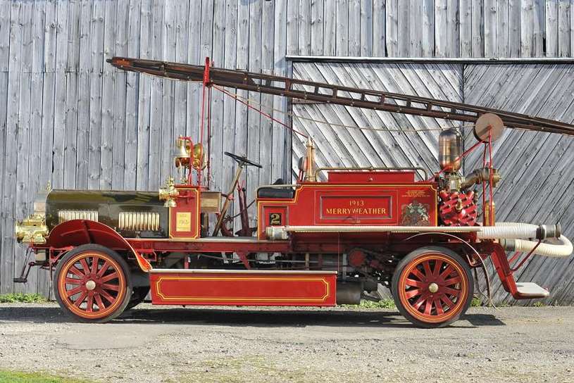A 1913 Merryweather fire engine. Picture: Bonhams