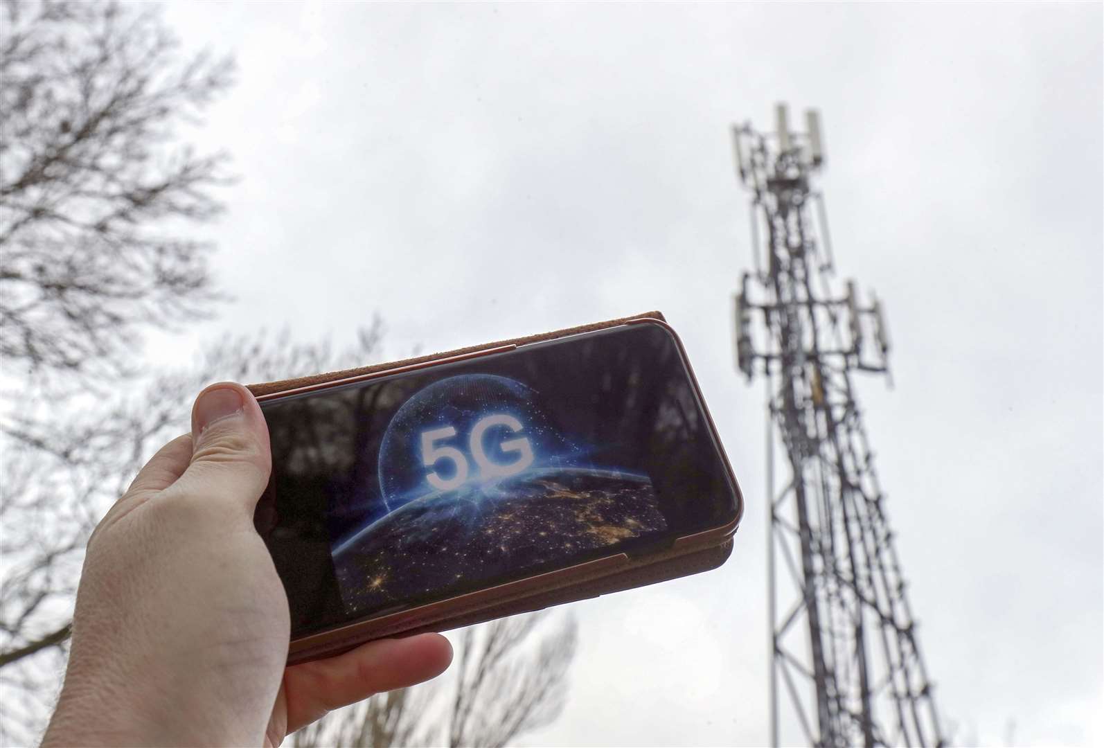 5G masts have been attacked in response to conspiracy theories linking coronavirus to the new technology (Steve Parsons/PA)