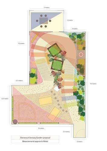 A proposed design for the sensory garden at Danecourt School