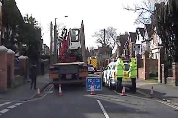 Police at Maidstone Road. Picture: Geoff Watkins ?@InstructorGeoff