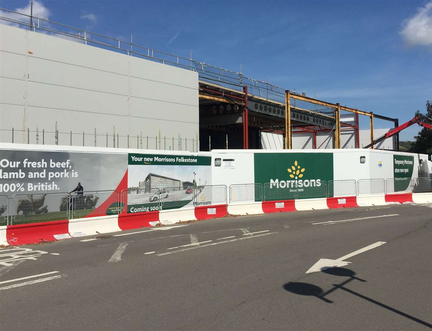 Work is progressing on the new Morrisons supermarket