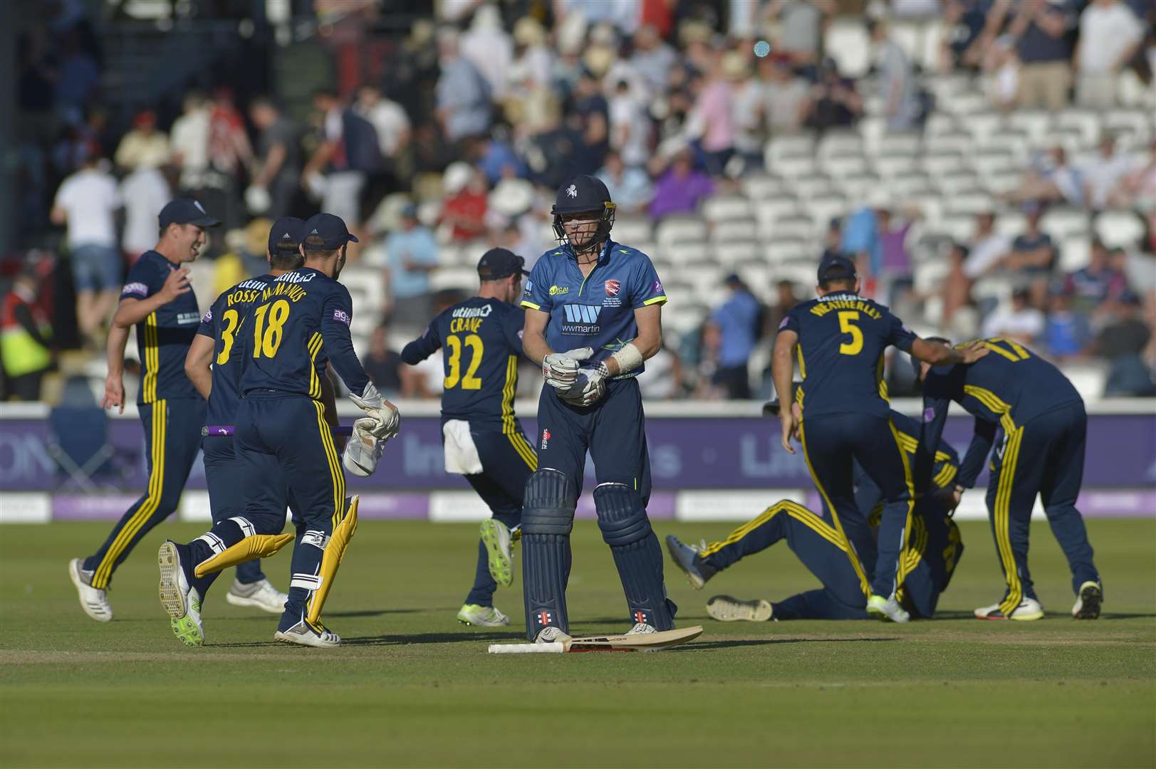 Sam Billings was the final wicket to fall in Kent's final defeat to Hampshire. Picture Ady Kerry