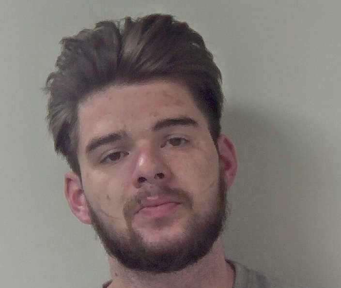 Bradley Thomson, 25, of Folkestone Road, Dover, was jailed at Canterbury Crown Court. Picture: Kent Police