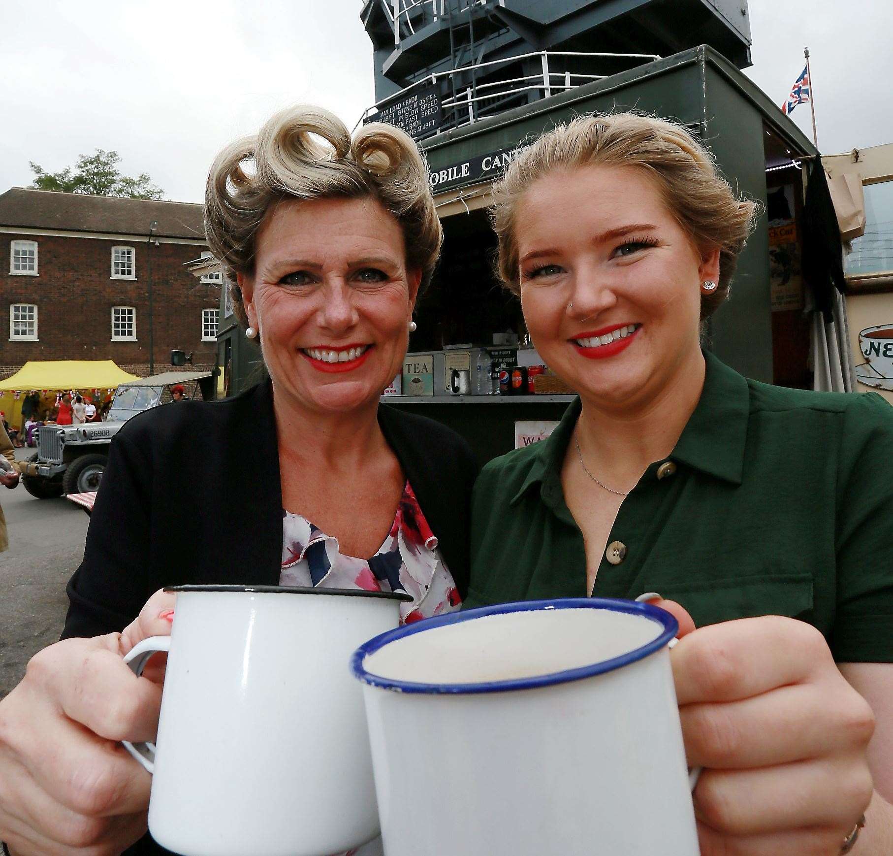 Have fun with the 40s at the Historic Dockyard Chatham. Pictured - Joanne Butler (left) and Jayme Goodger in a previous year Picture: Phil Lee