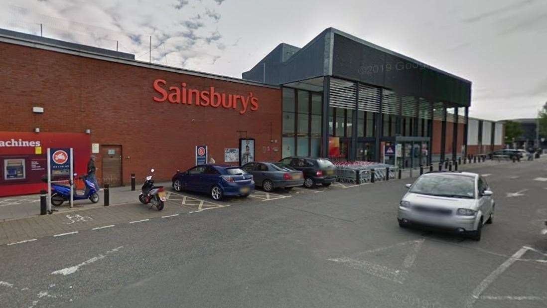 Christopher Perry has been charged after doors at a Sainsbury's were damaged. Picture: Google