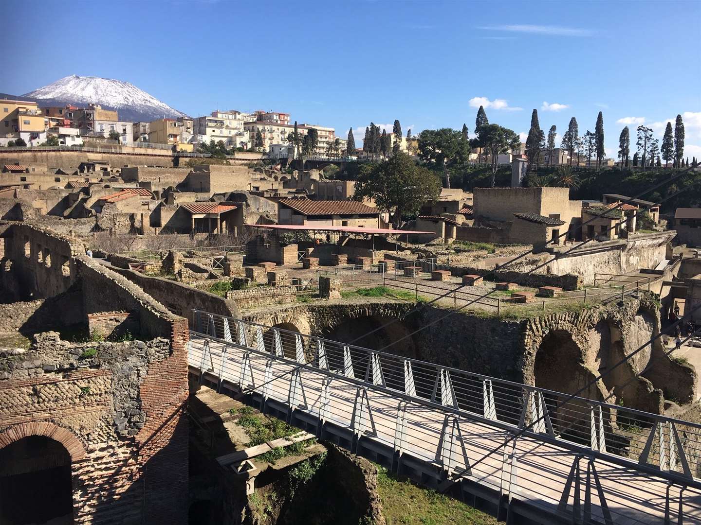Herculaneum, near Naples, is one of the best preserved Roman towns