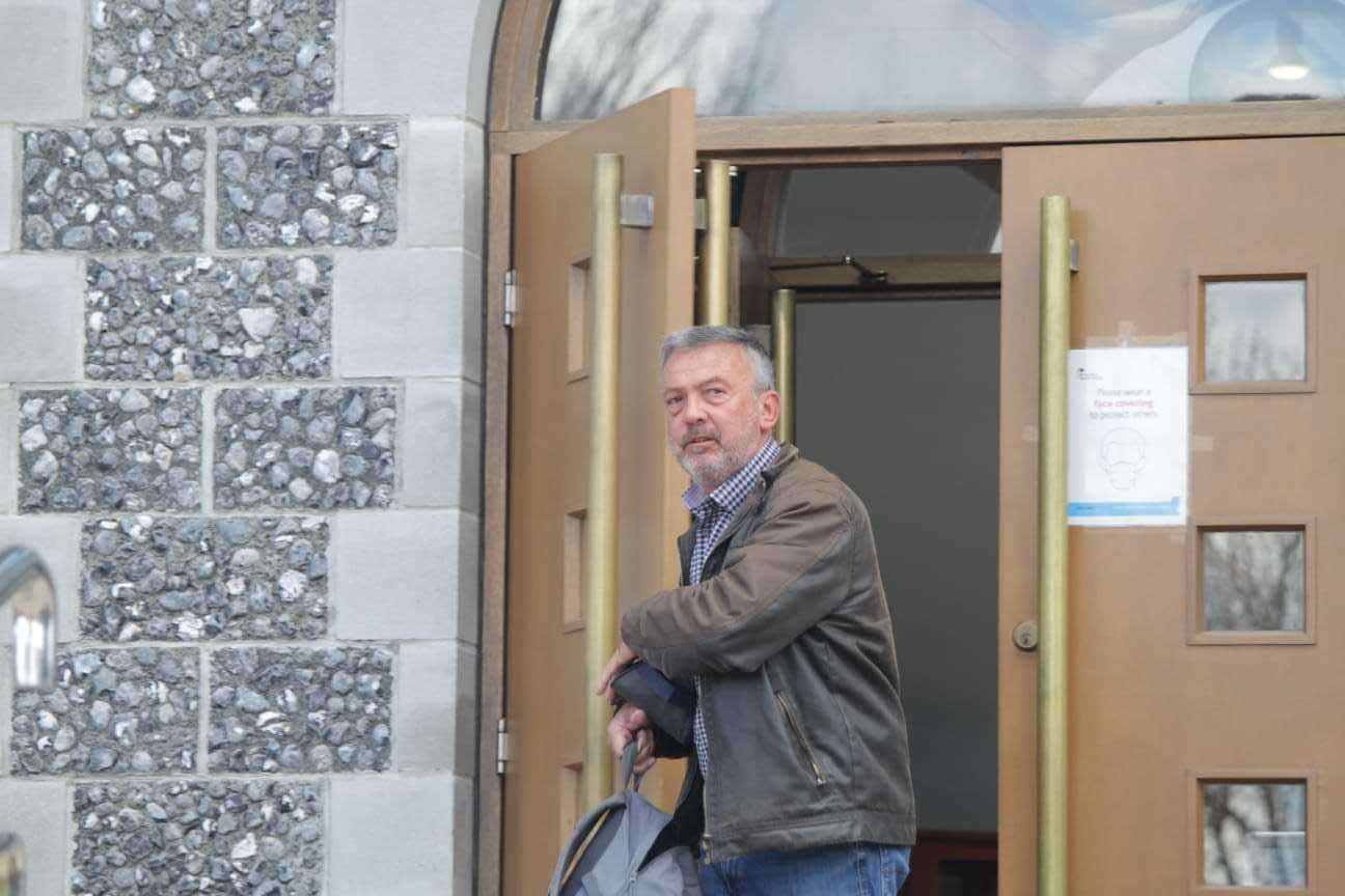 Brian Johnson, of Vale Road, Broadstairs, outside Canterbury Crown Court