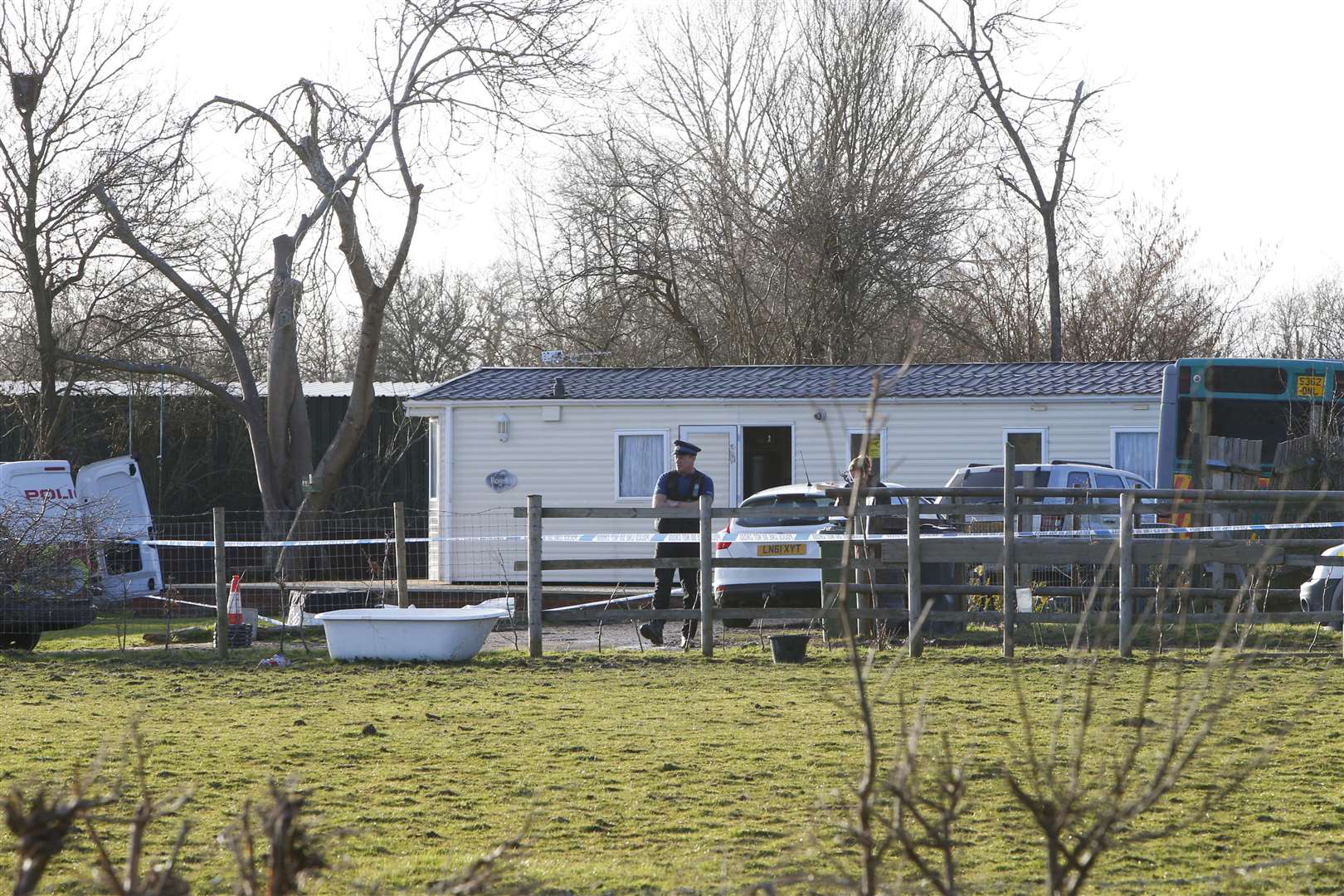 Mr Fellowes and his family lived in a mobile home in Yalding Picture: Andy Jones