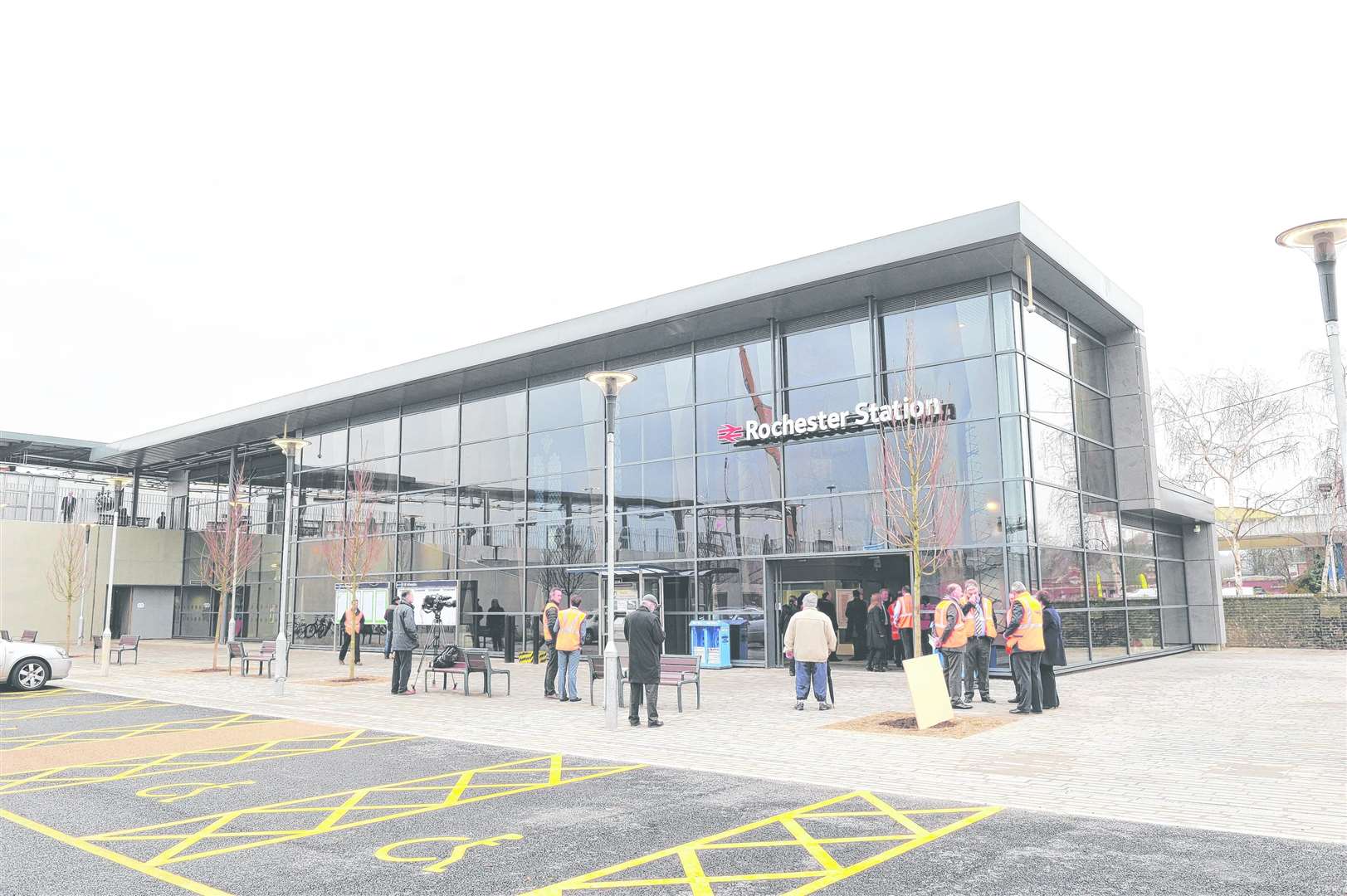 Rochester's new railway station opened in 2015. Picture: Simon Hildrew