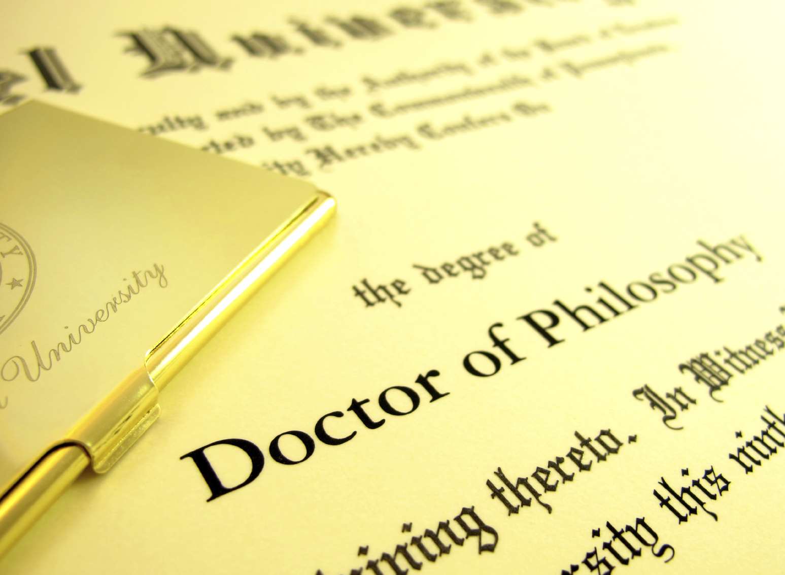 Sims claimed she had a Doctor of Philosophy degree. Picture: Stock image