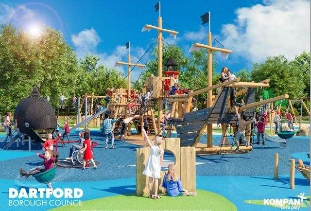 There will be a huge pirate ship. Picture: Dartford Borough Council